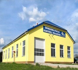 okręgowej stacji kontroli pojazdów od frontu