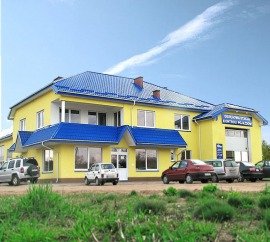 okręgowej stacji kontroli pojazdów od frontu